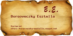 Borsoveczky Esztella névjegykártya
